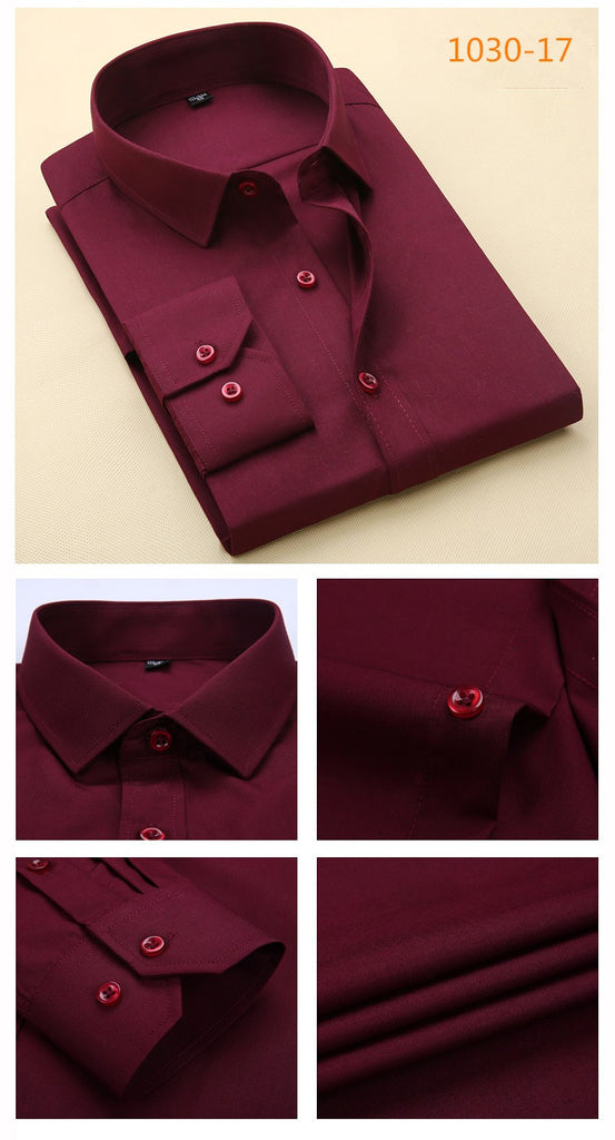 New basical solid men dress shirts