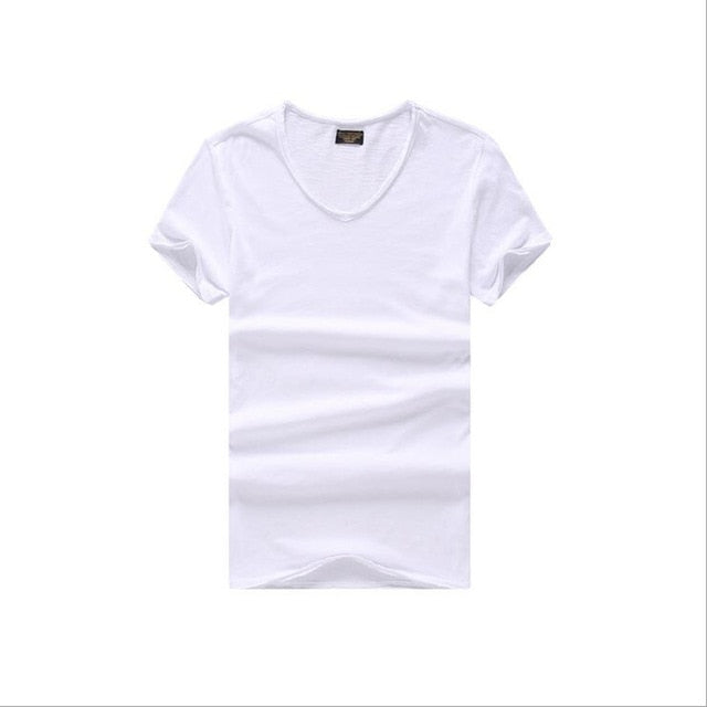 Brand T shirt Men's V-neck