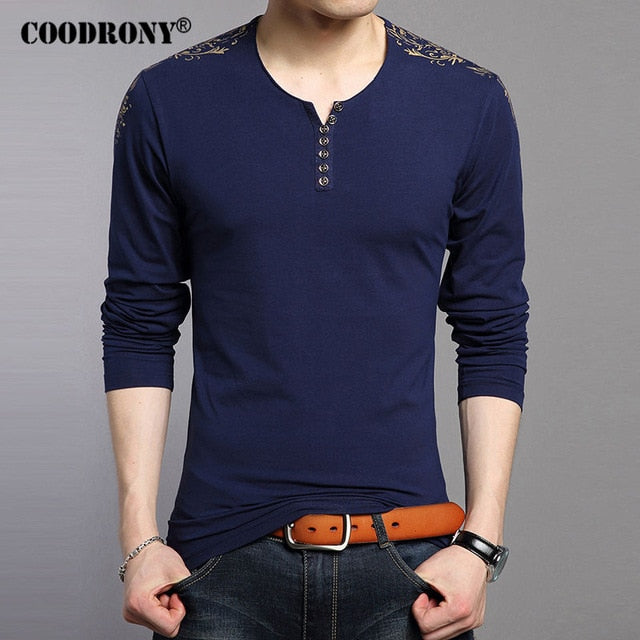 New Spring Autumn Long Sleeve T-Shirt Men