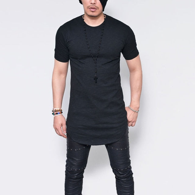 Short sleeve t shirt GRAIN Slub cotton tshirt men