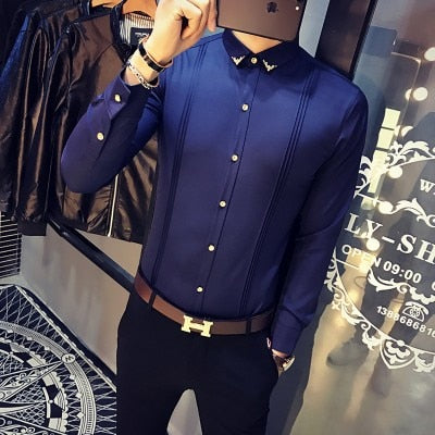 Business Casual Shirt Men