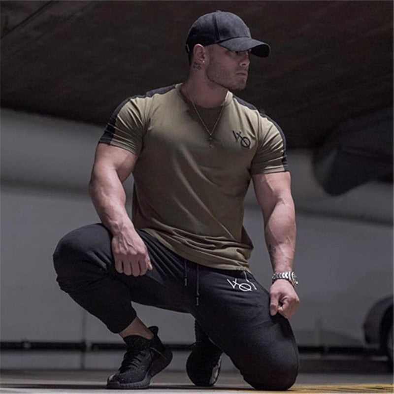 Men short sleeve Cotton t shirt