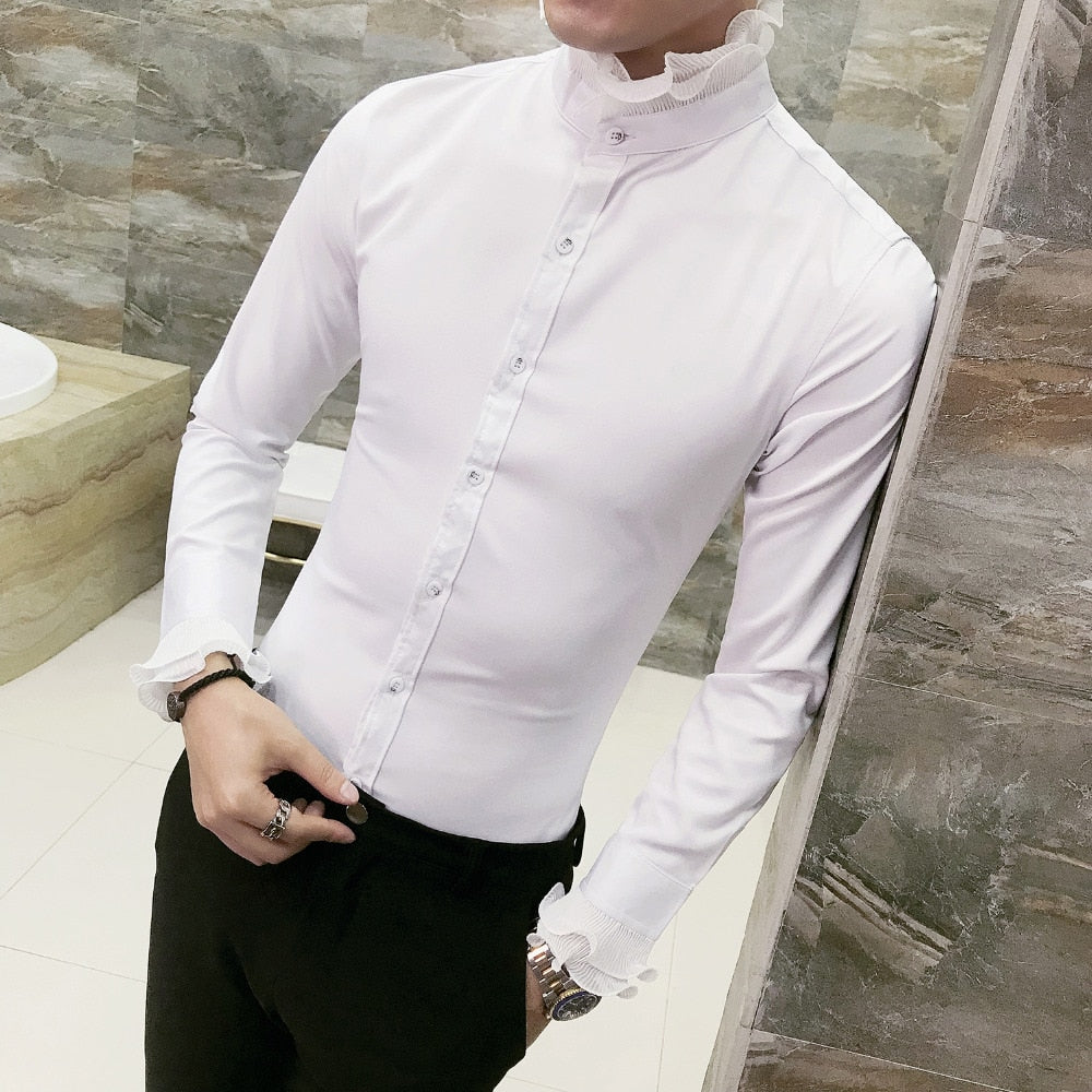 Long Sleeve Men Shirt High