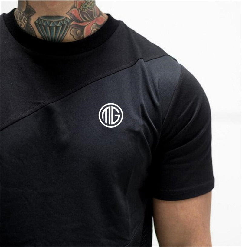 muscle T shirt bodybuilding fitness men