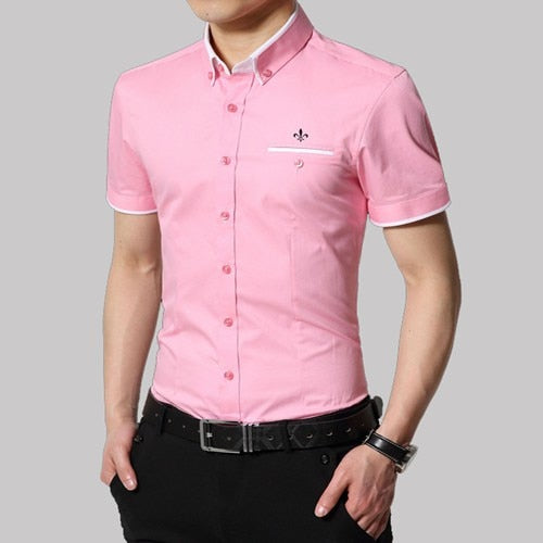 Summer Business Shirt Short Sleeves