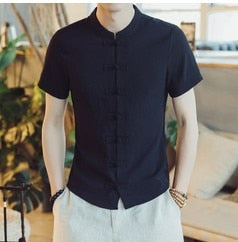 Cotton Linen Men Shirt