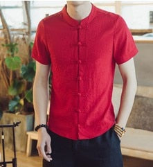 Cotton Linen Men Shirt