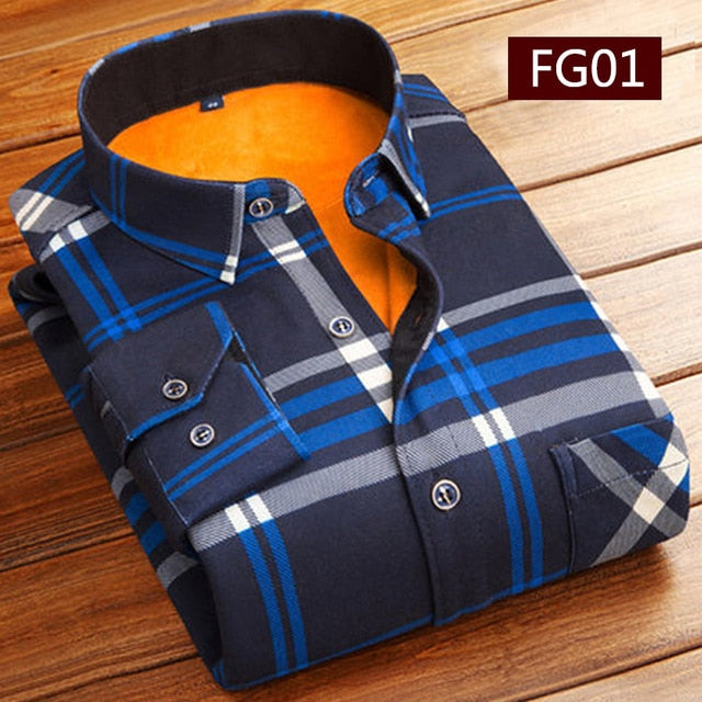 Men Winter Thick Flannel Warm