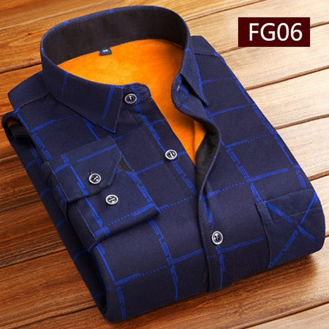 Men Winter Thick Flannel Warm