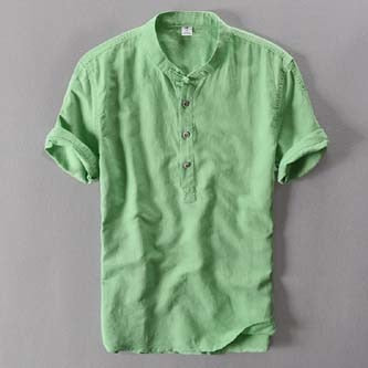 Brand Shirt Men Short Sleeve Loose Thin