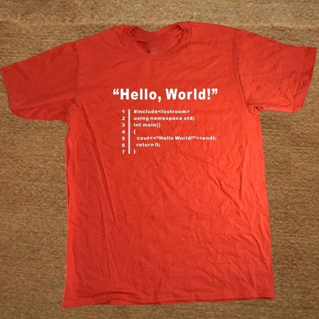 HELLO WORLD Programmer Unisex T Shirt