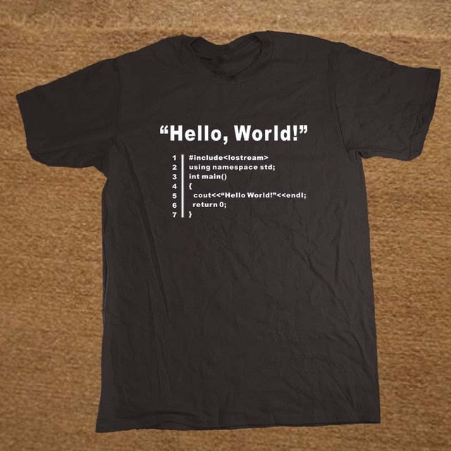 HELLO WORLD Programmer Unisex T Shirt