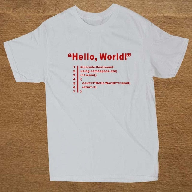 HELLO WORLD Programmer Unisex T Shirt