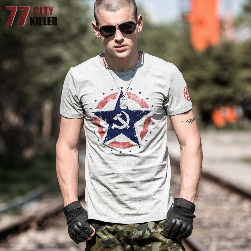 Killer Summer Short Sleeve Cotton TShirt Men