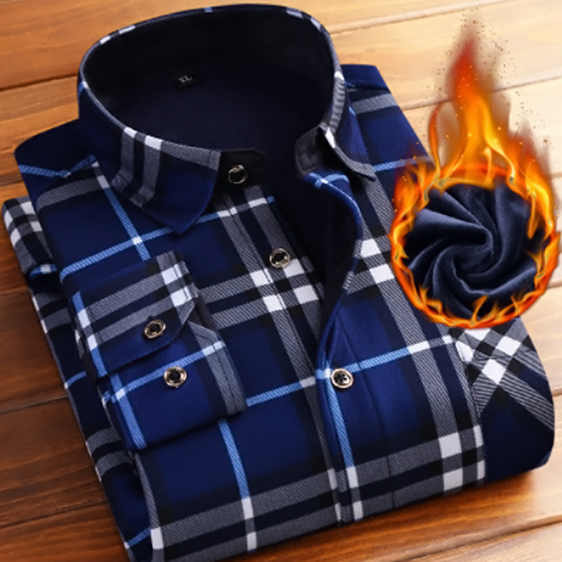 Shirt Autumn Winter Flannel Warm Long Sleeve