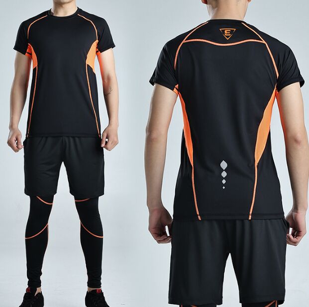 men's thin fitness shirt, short sleeves